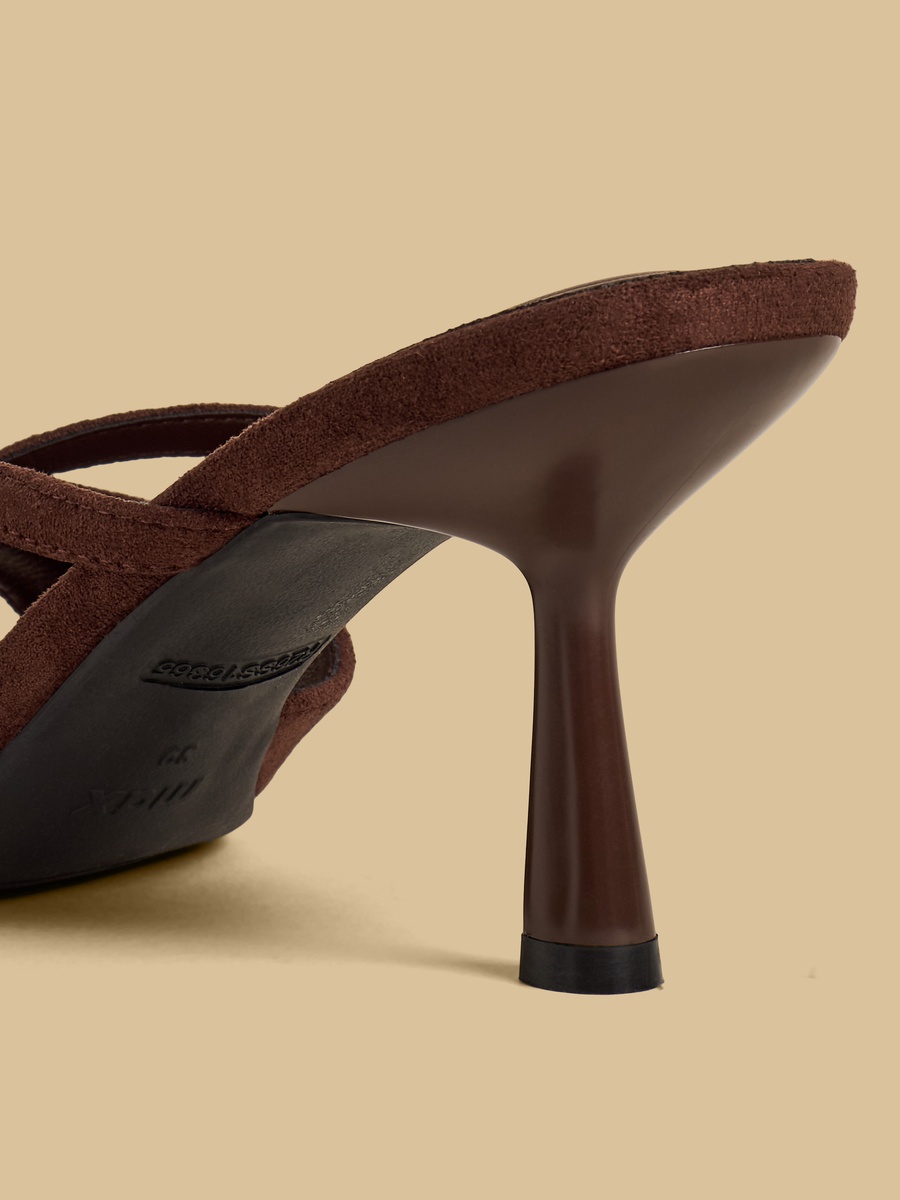 Buckle Accent Stiletto Heel Sandals