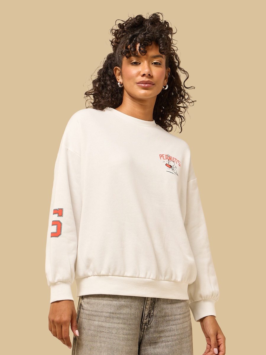 Peanuts Print Sweatshirt