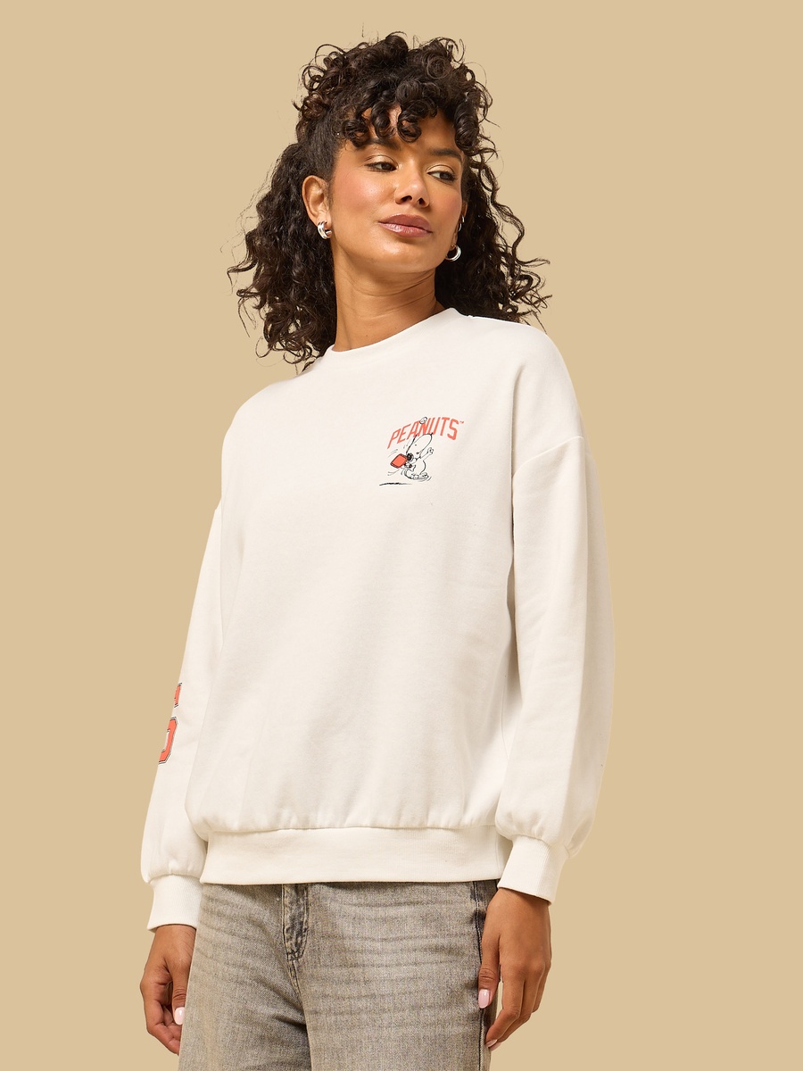 Peanuts Print Sweatshirt