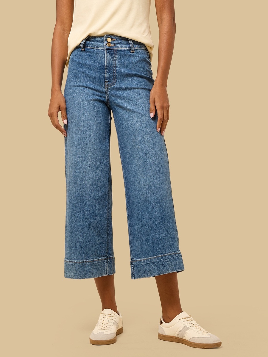 Double Button Marine Fit Jeans