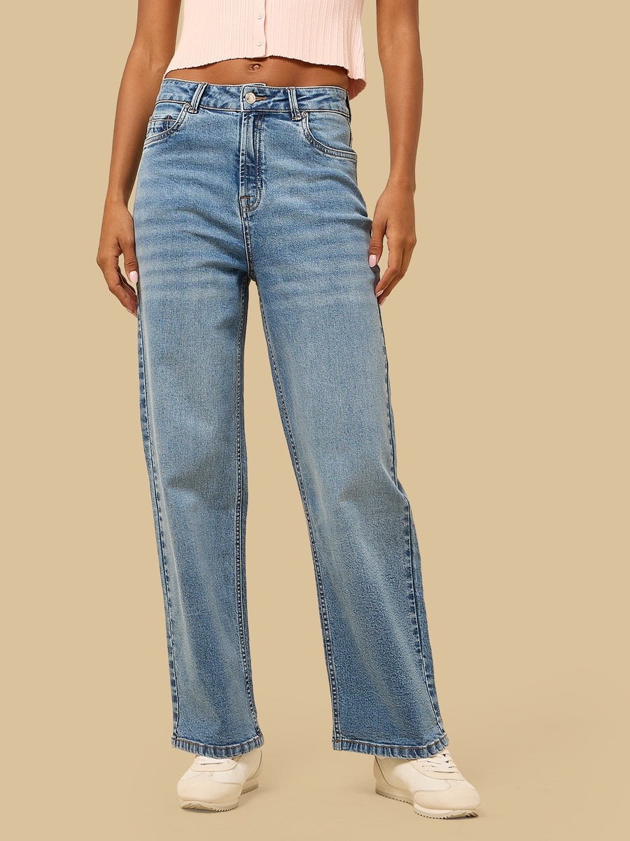 Wide Leg Stretchable Jeans