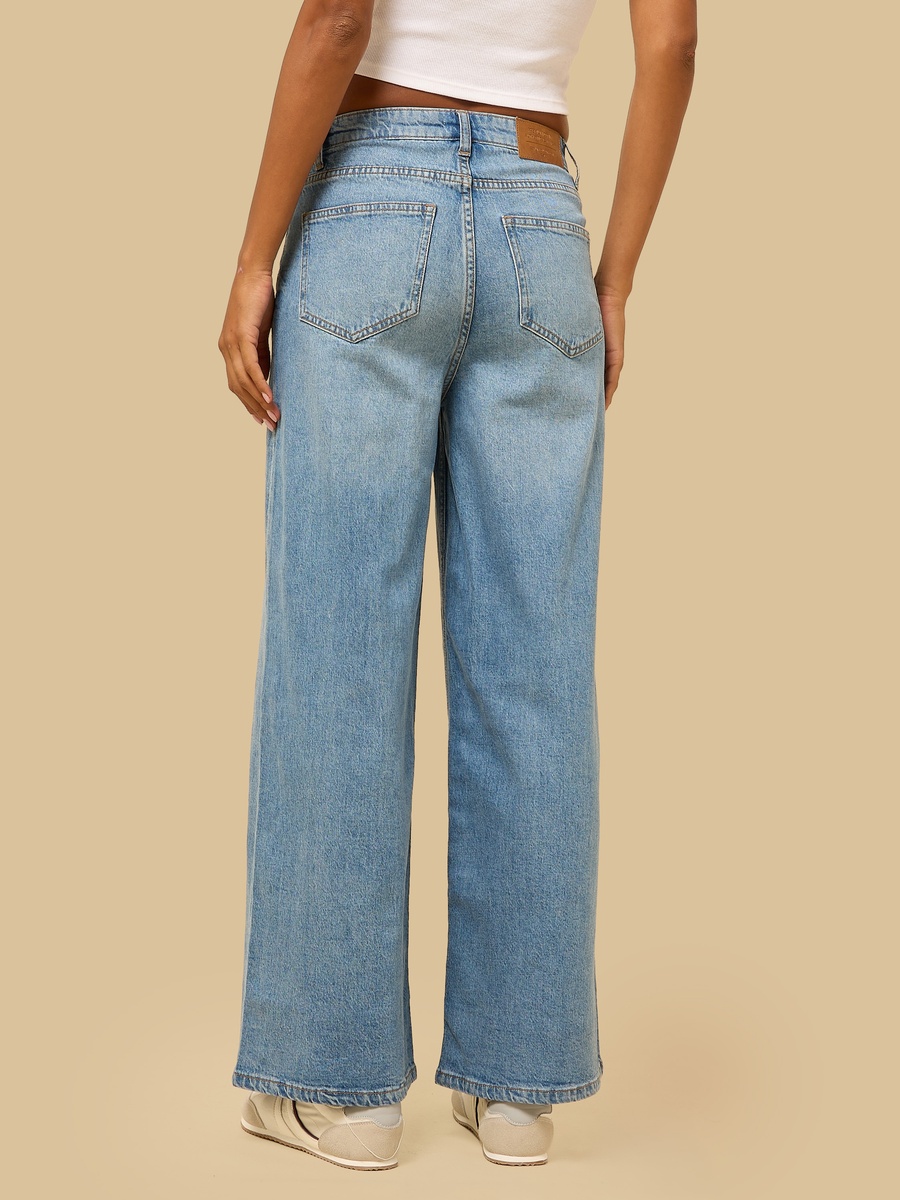 Wide Leg Stretch Jeans