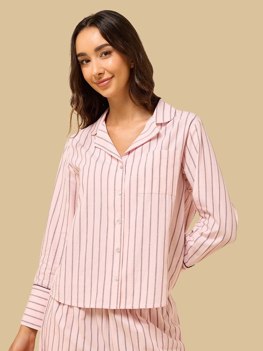 Striped Cotton Pyjama Set