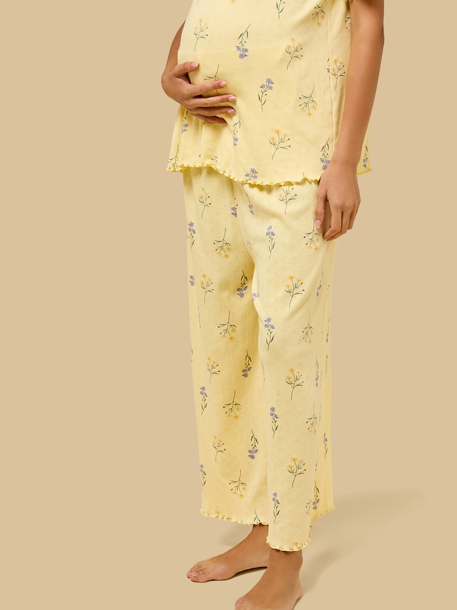 Floral Print Maternity Pyjama Set