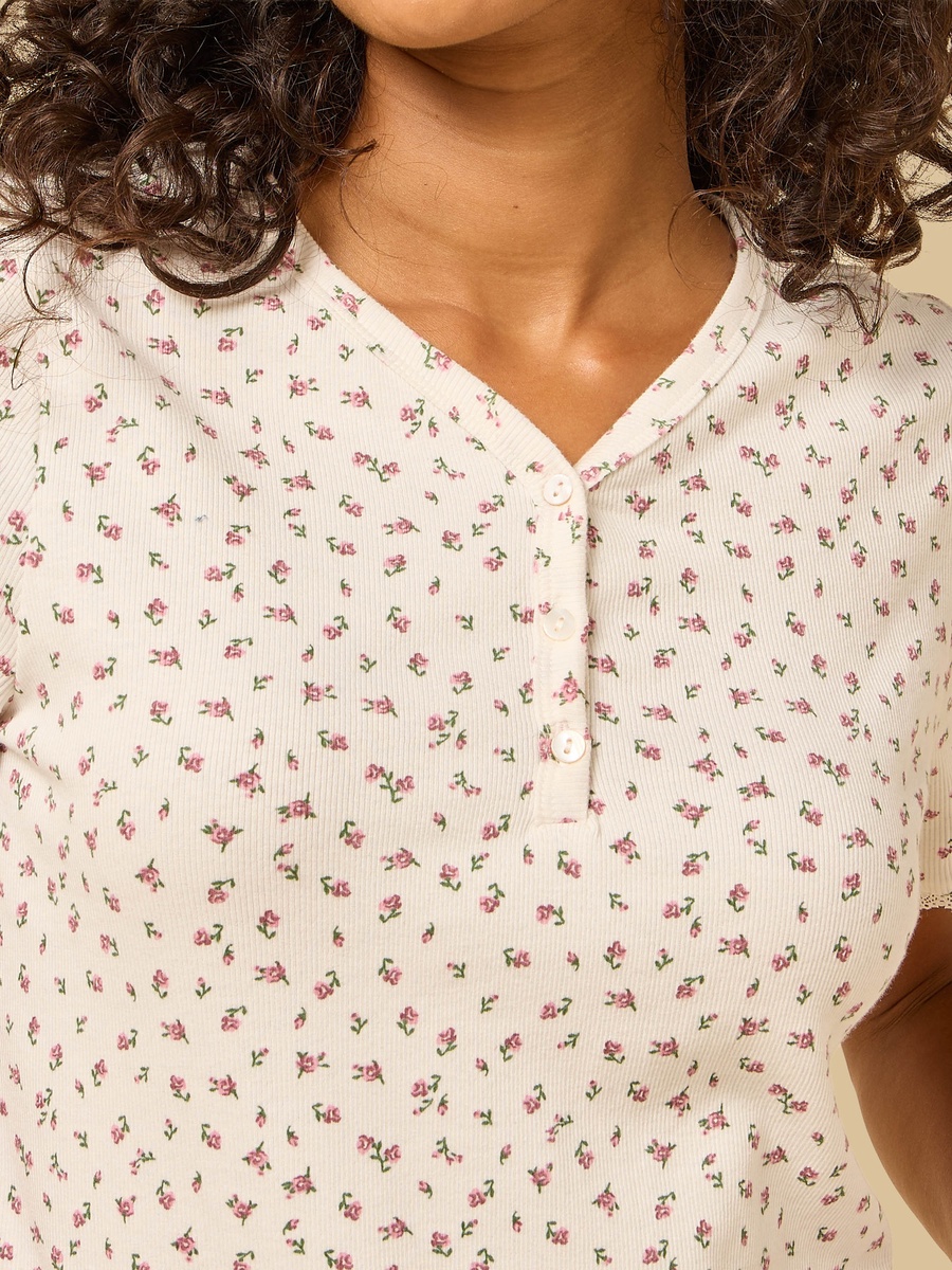 Floral Print Pyjama Set