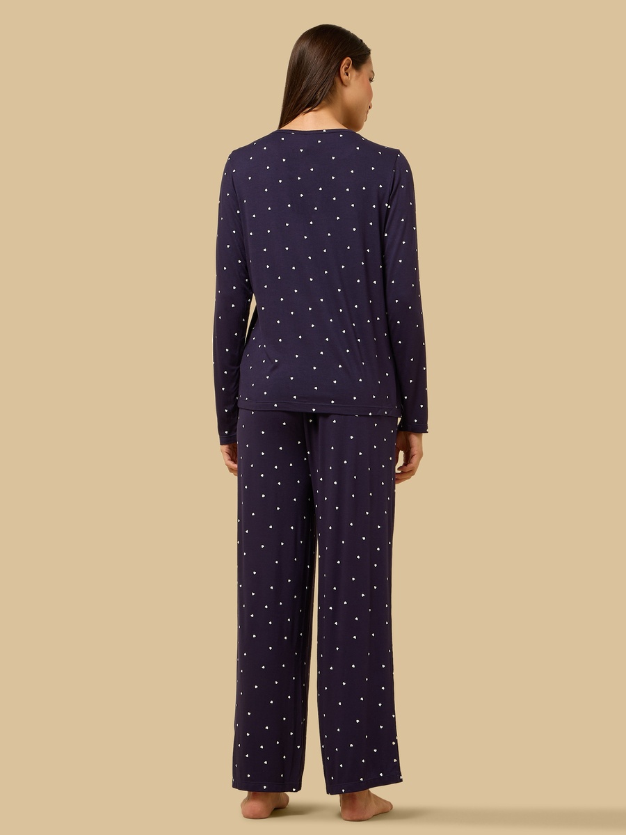 Heart Print Pyjama Set