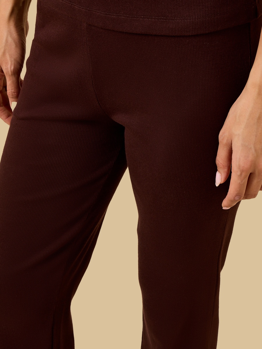 Ribbed Flared Pants