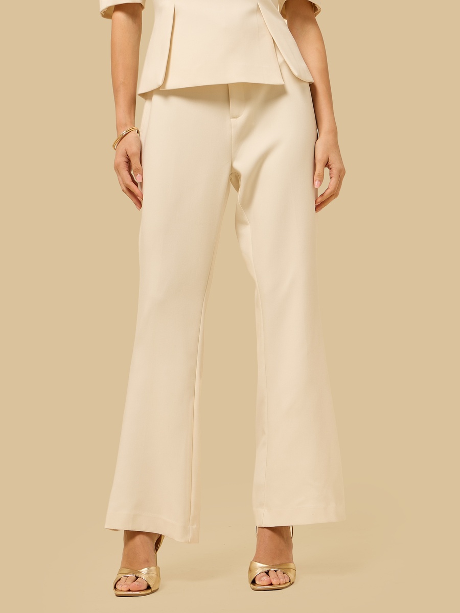Mid-Rise Flared Pants