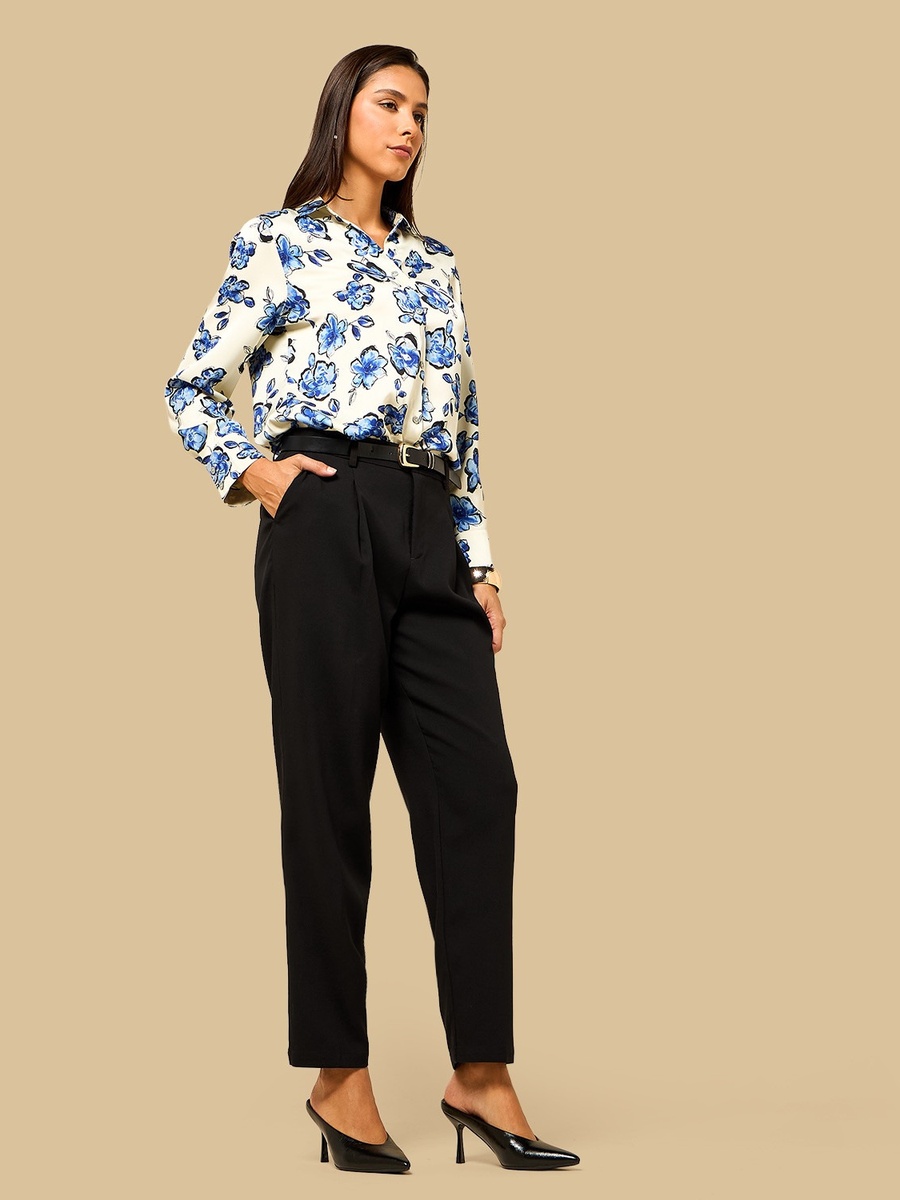 Tapered Fit Belted Pants
