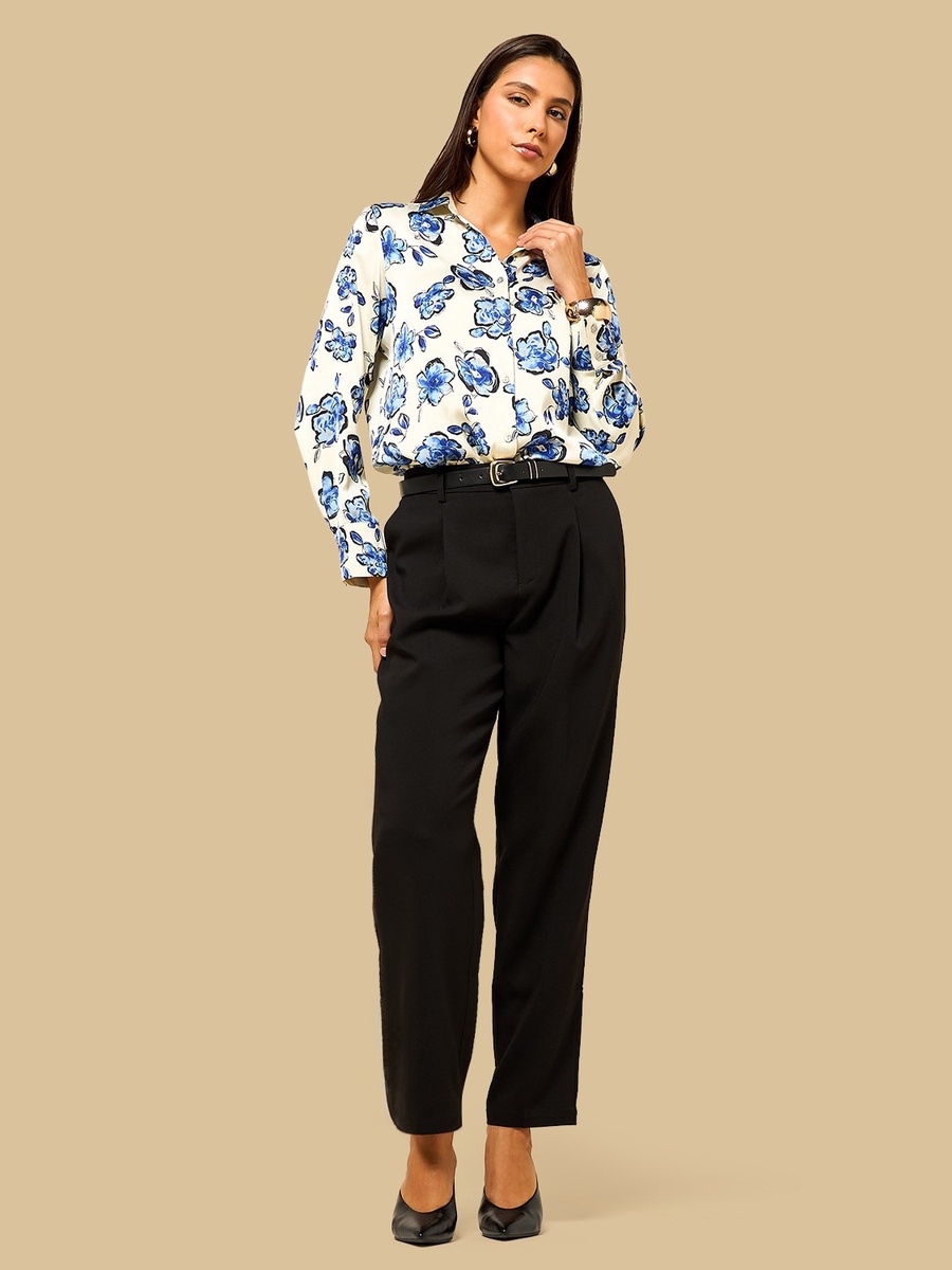 Tapered Fit Belted Pants