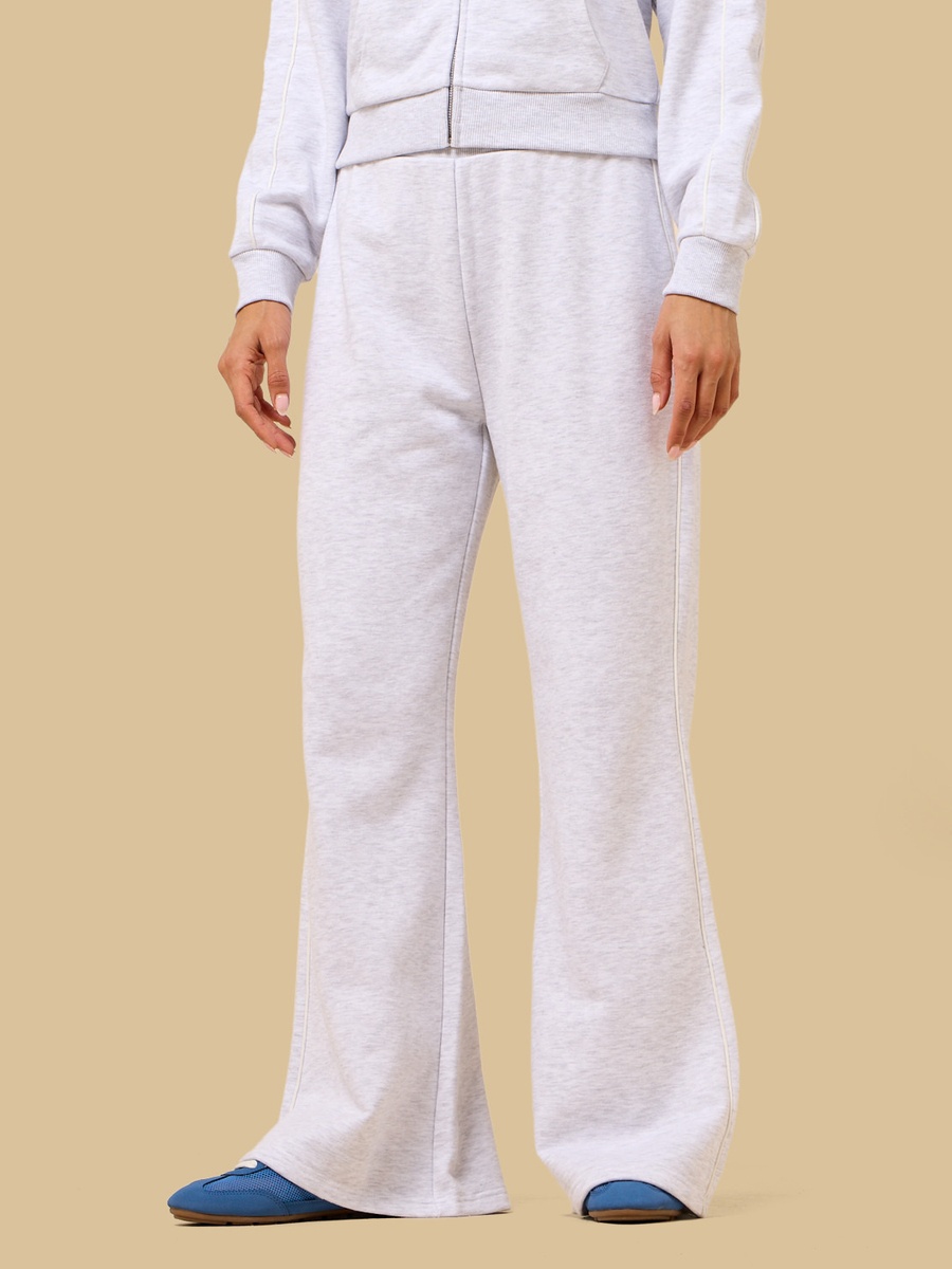 Solid Flared Track Pants