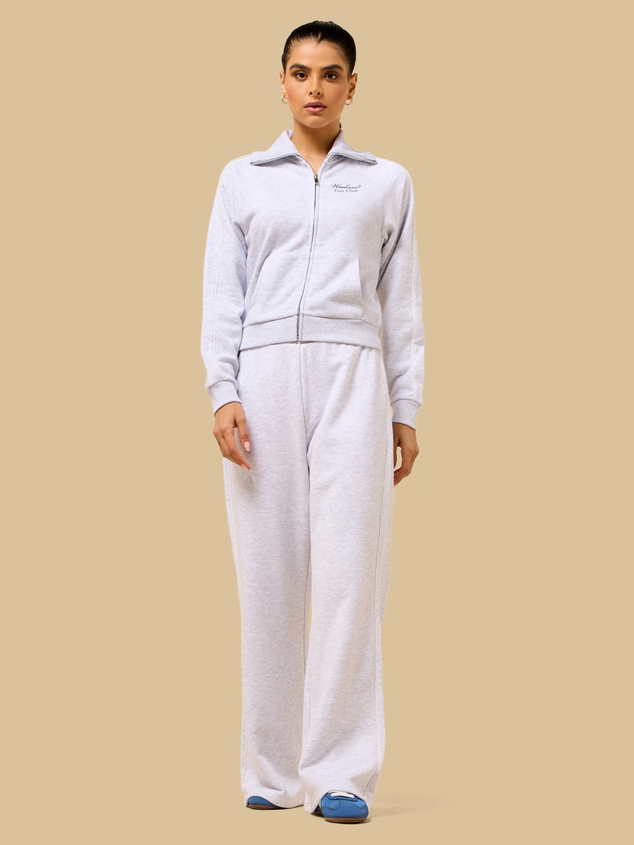 Solid Flared Track Pants