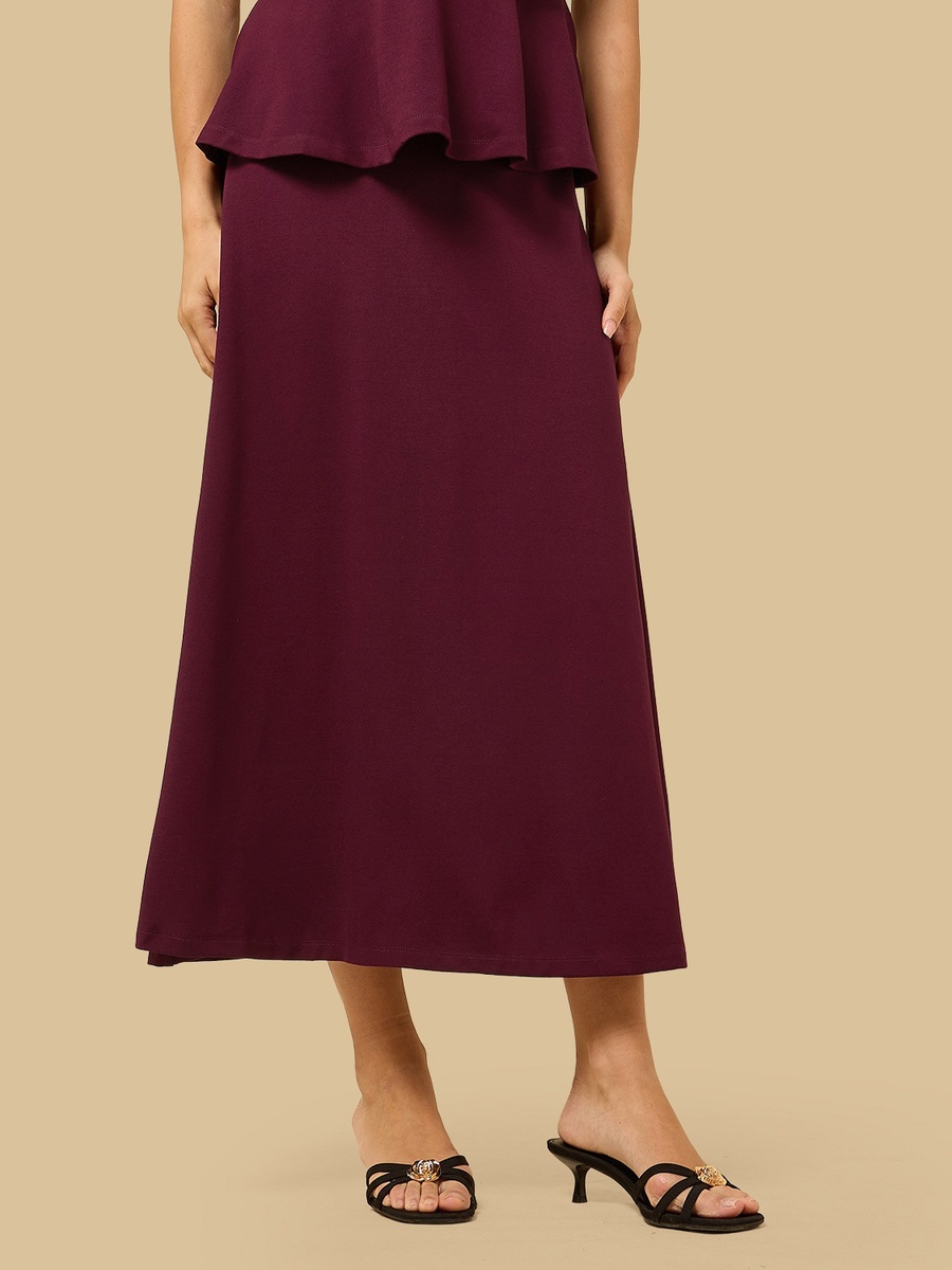 A-Line Midi Skirt