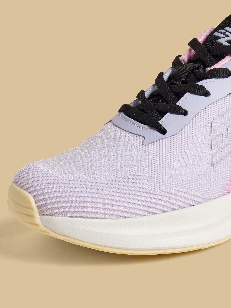 Textured Sports Shoes with Lace-Up Closure