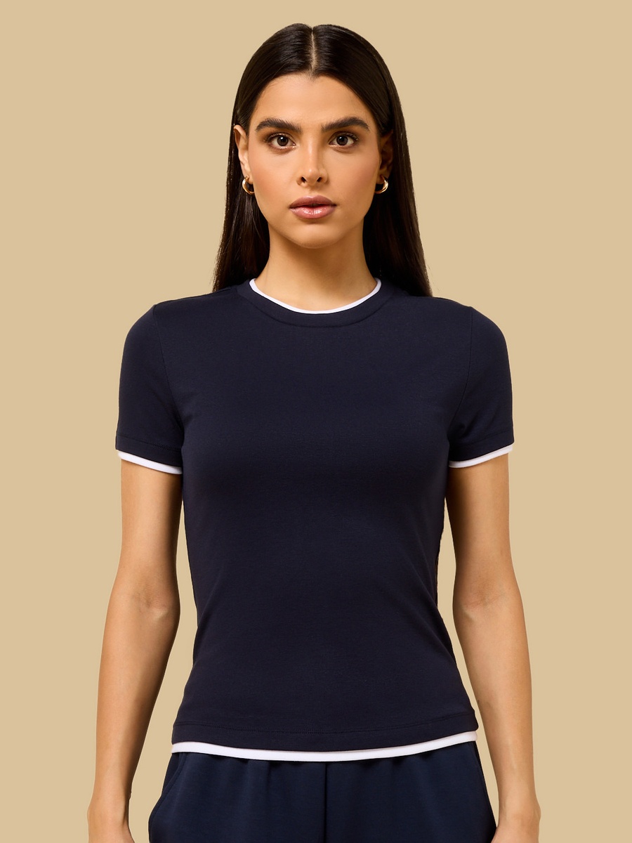 Mock Layered T-Shirt