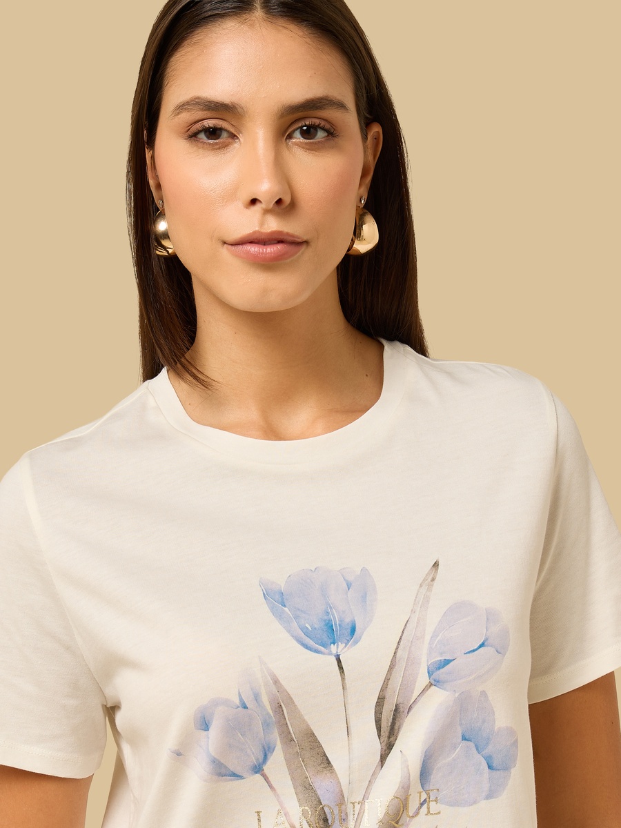 Tulip Watercolour Print T-Shirt