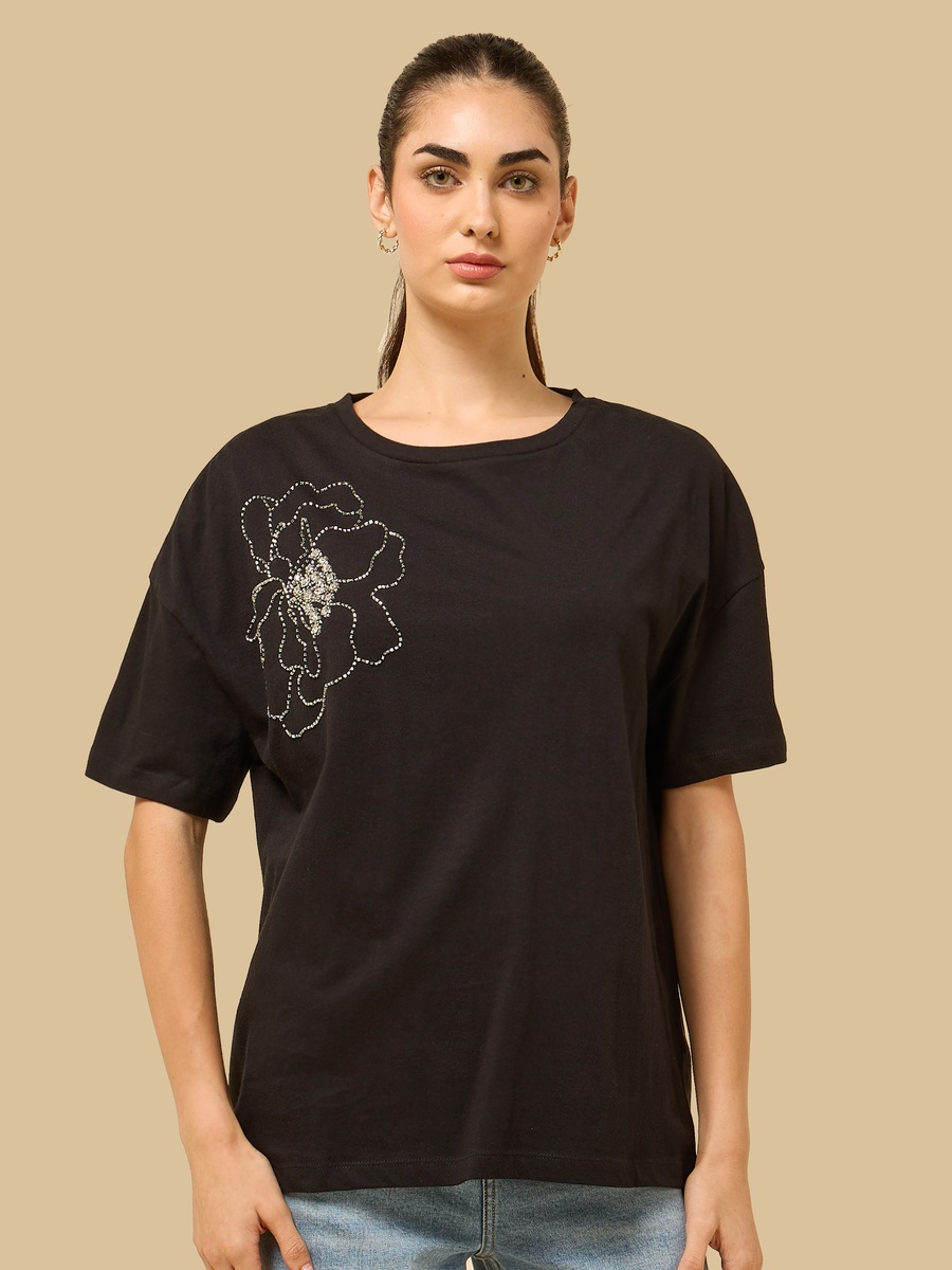 Bead Embellished T-Shirt