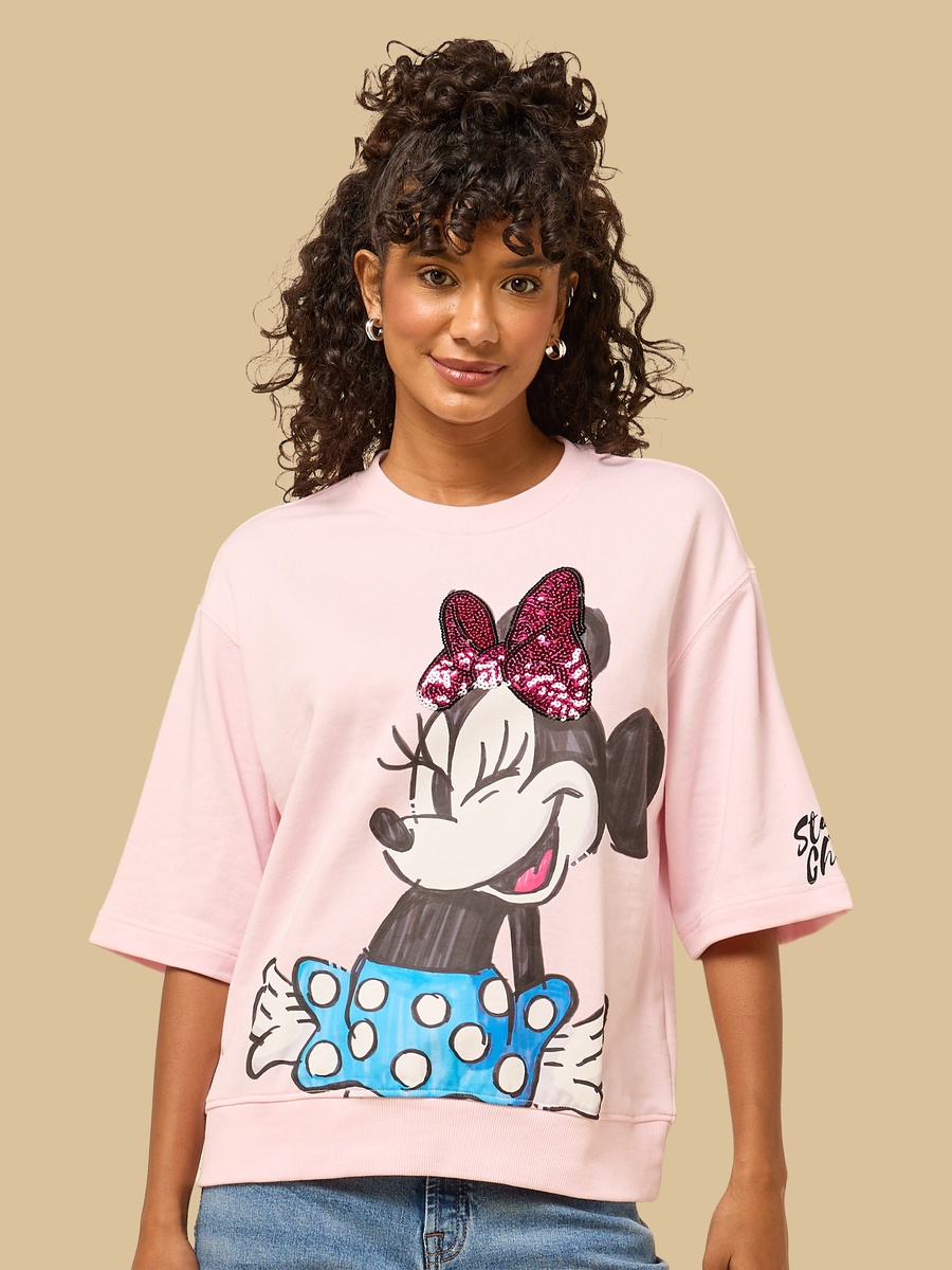 Minnie Mouse Embellished T-Shirt