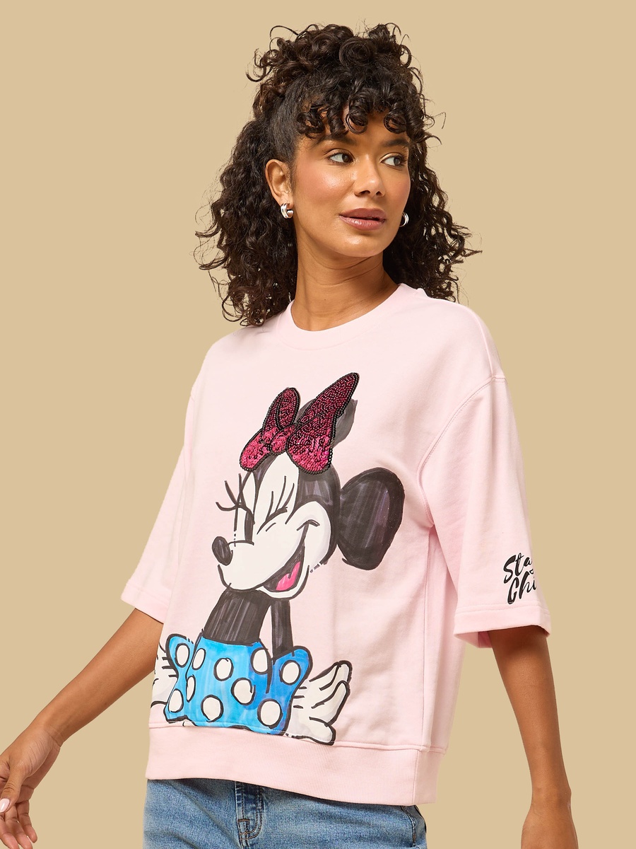Minnie Mouse Embellished T-Shirt