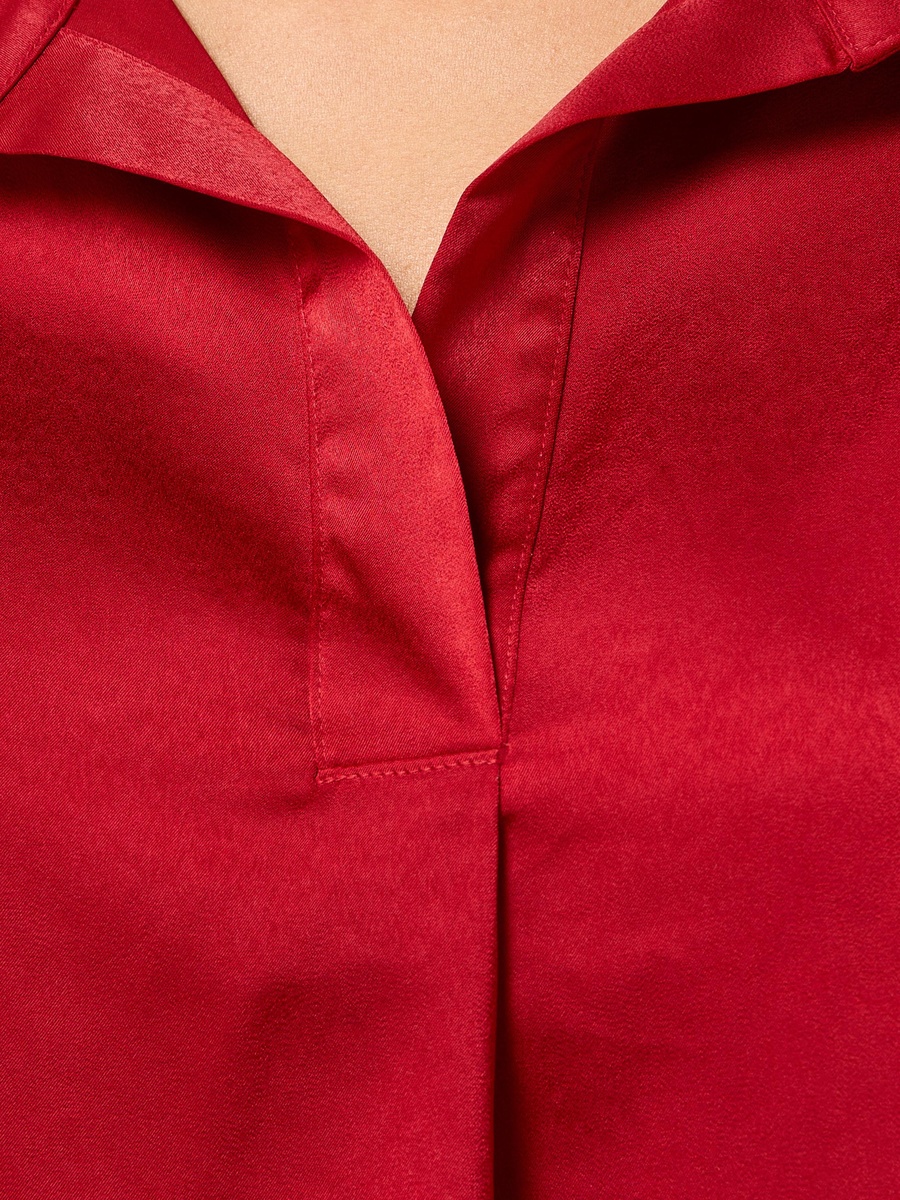 Satin Collared Top