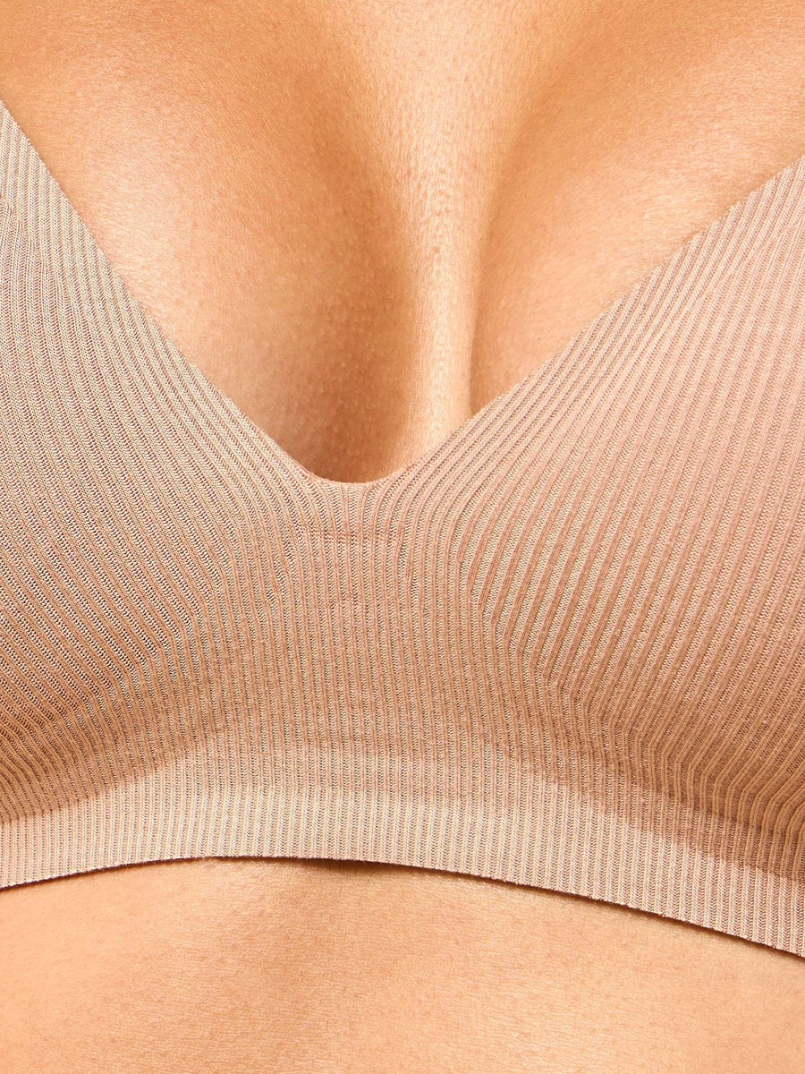 حمالة صدر مضلعة مريحة وبلا درزات