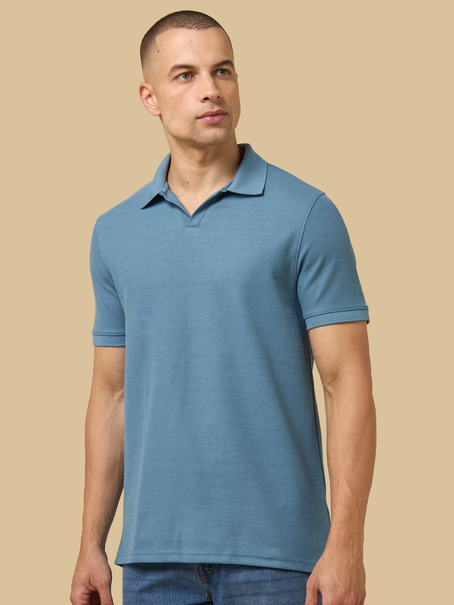 Textured Polo T-Shirt