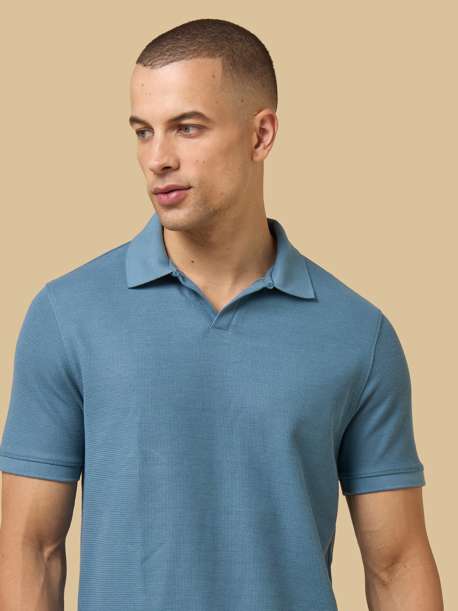 Textured Polo T-Shirt