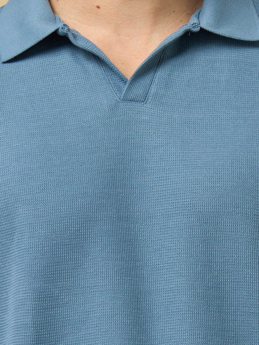Textured Polo T-Shirt