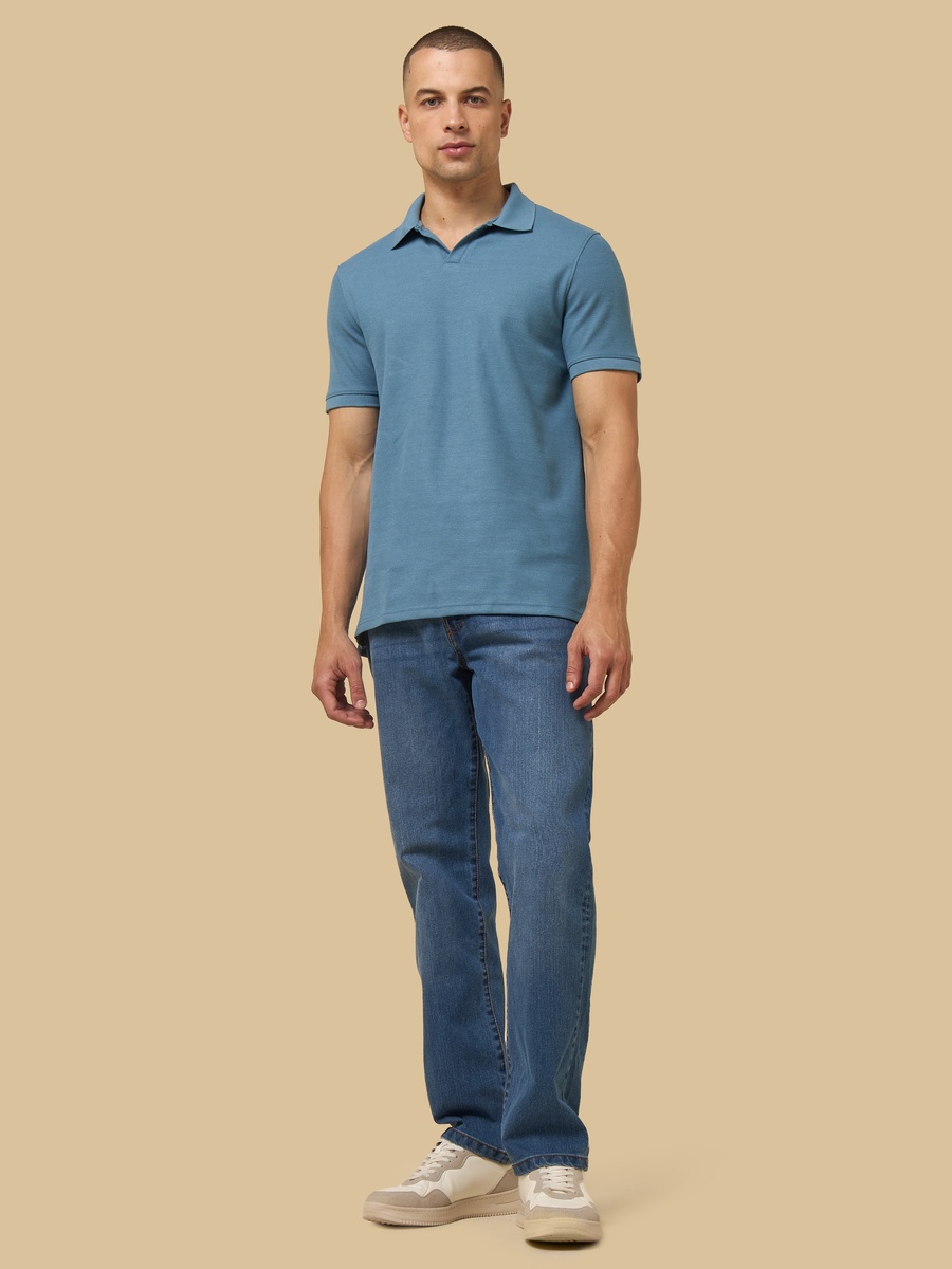 Textured Polo T-Shirt