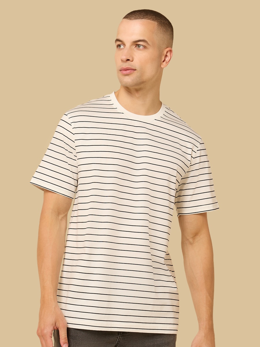 Striped Pique T-Shirt