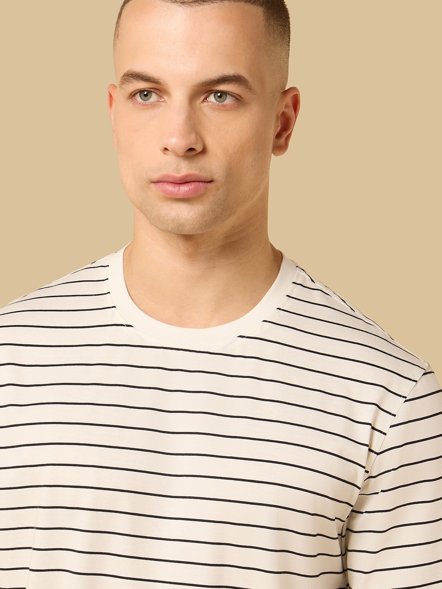 Striped Pique T-Shirt