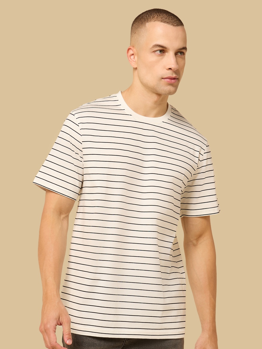 Striped Pique T-Shirt