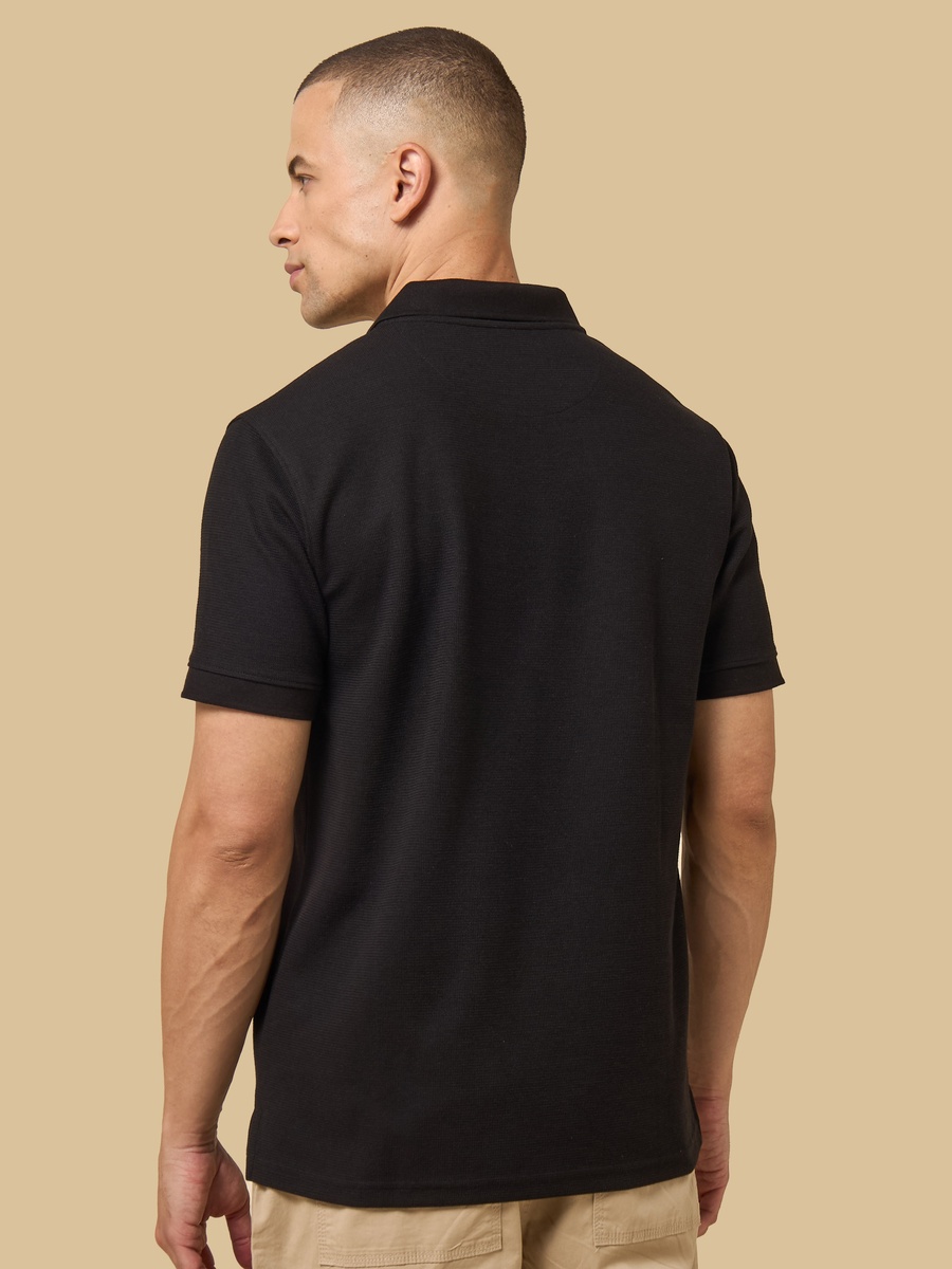 Textured Polo T-Shirt