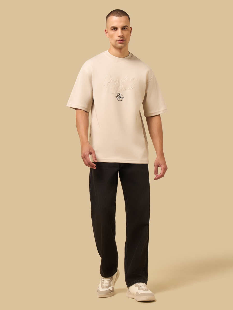 Embroidered Relaxed Fit Interlock T-Shirt