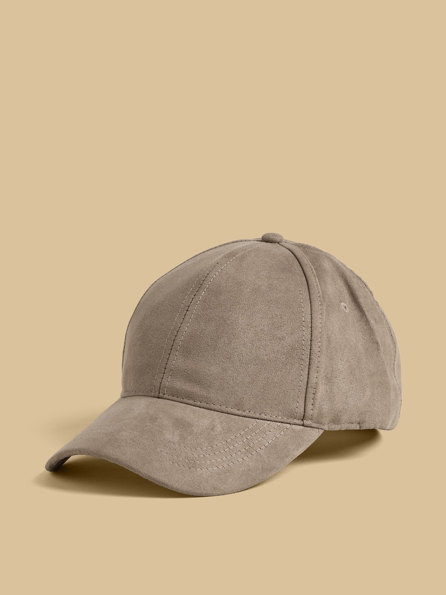 Stitch Detail Cap with Hook and Loop Closure