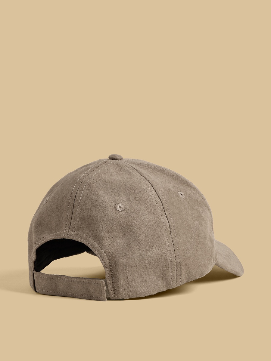 Stitch Detail Cap with Hook and Loop Closure