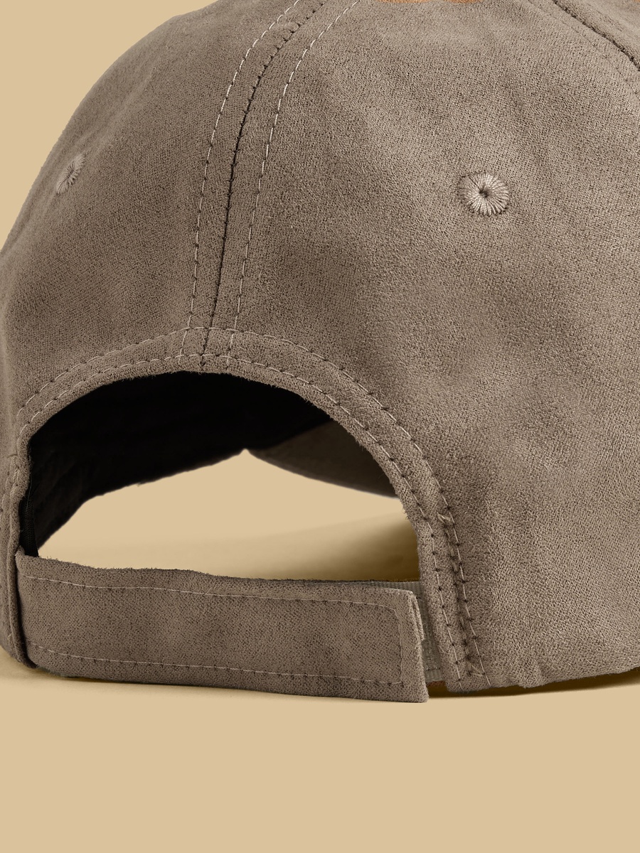 Stitch Detail Cap with Hook and Loop Closure