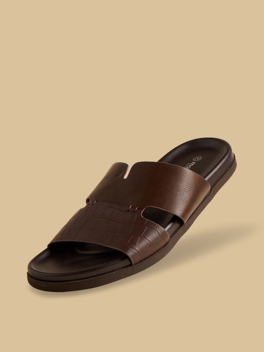 Textured Slip-On Sandals