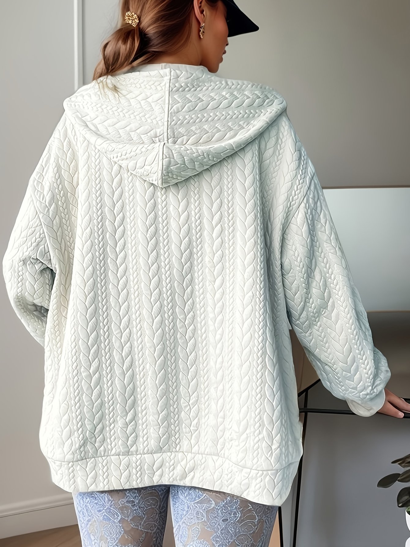 Off White Texture Regular Jacket
