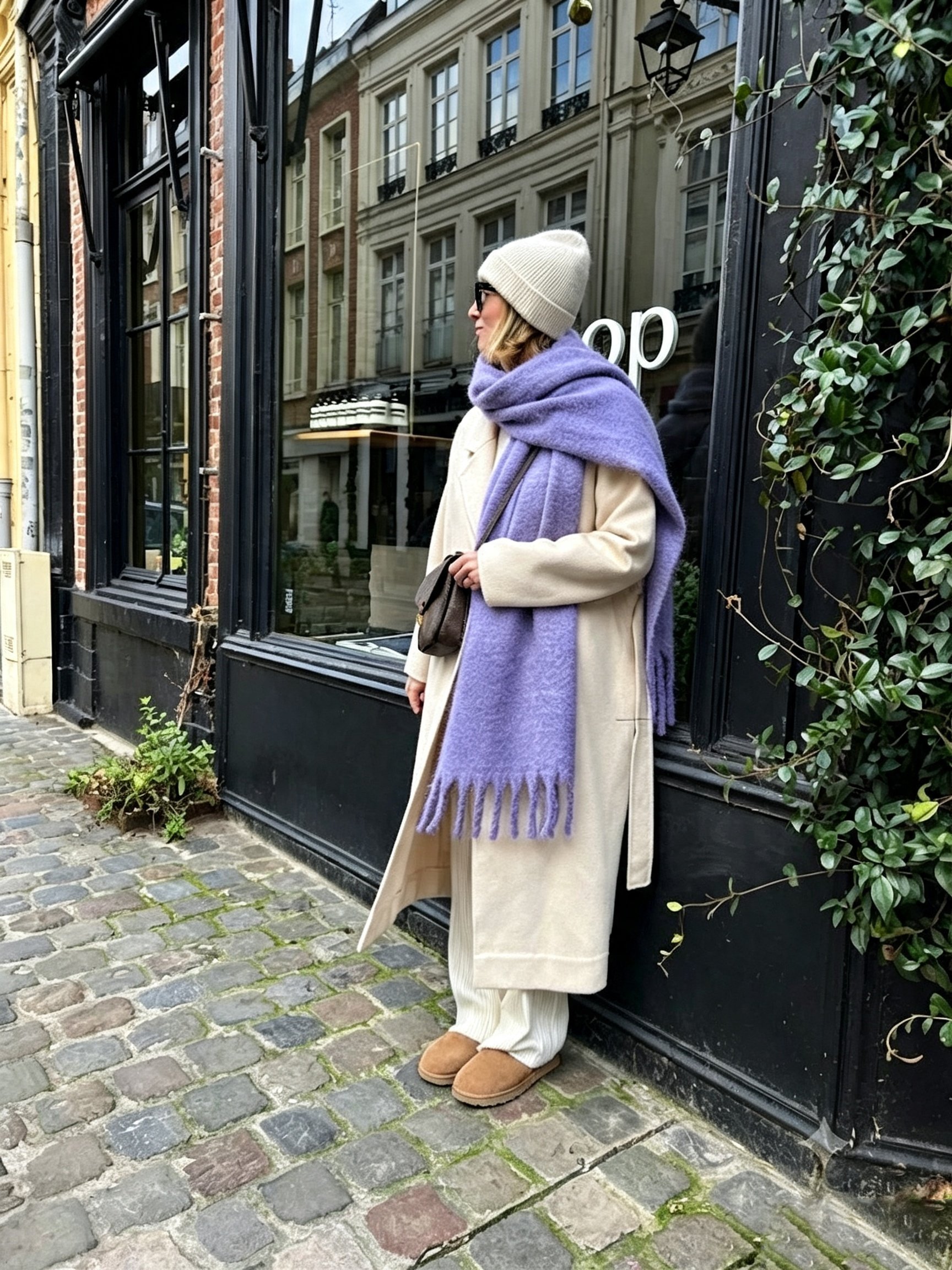 Purple Cozy Neck Scarf