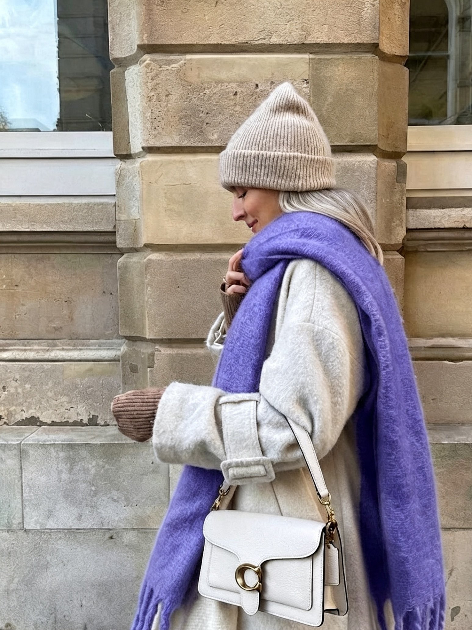 Purple Cozy Neck Scarf