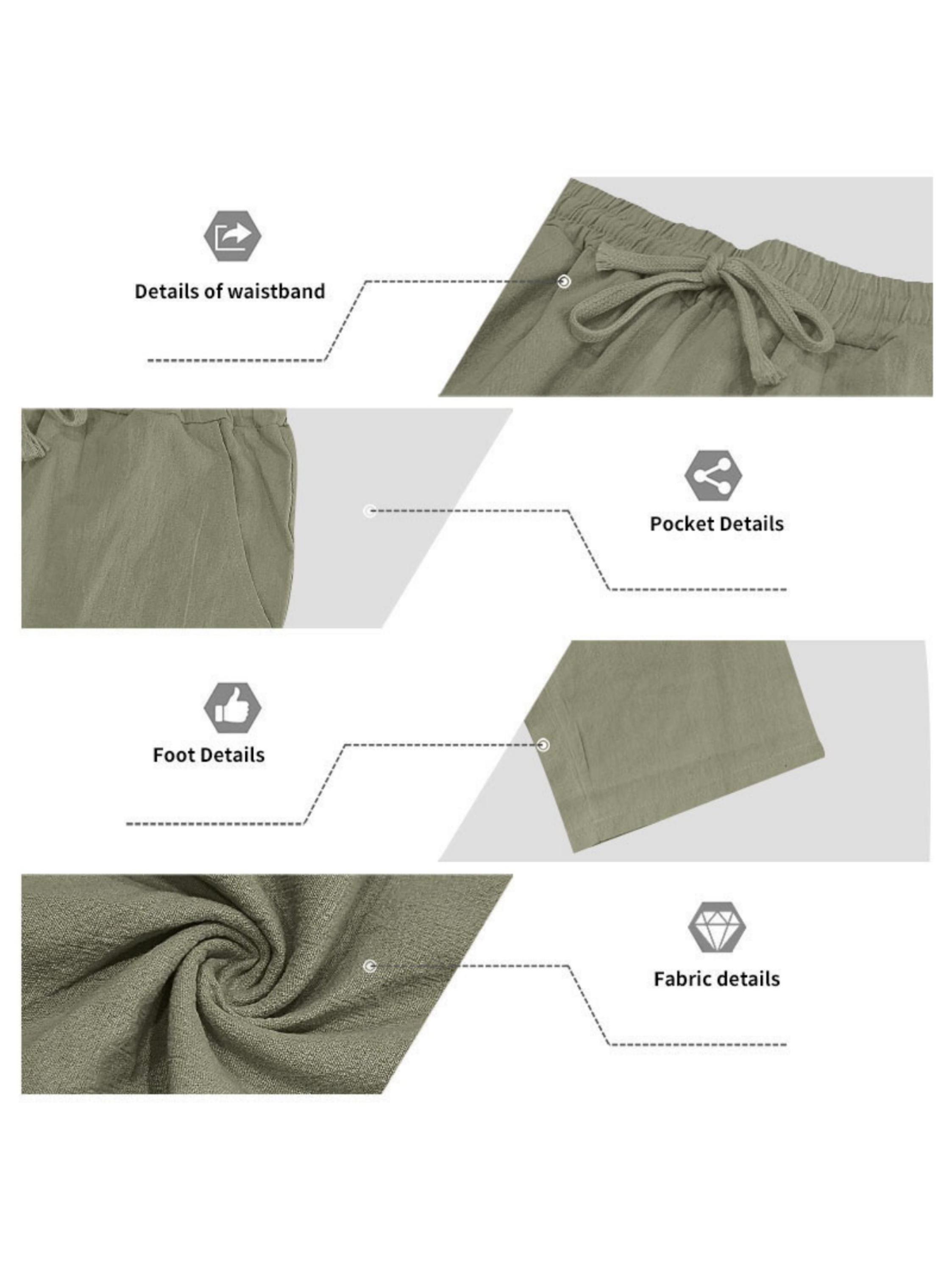 Men Green Linen Short-Sleeve Shirt and Trousers Co-Ord Set