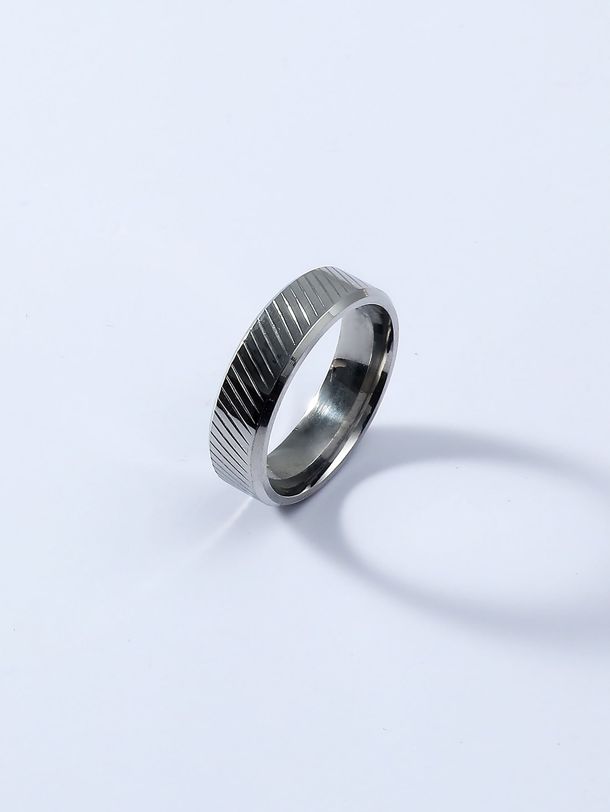 Silver Groove Ring