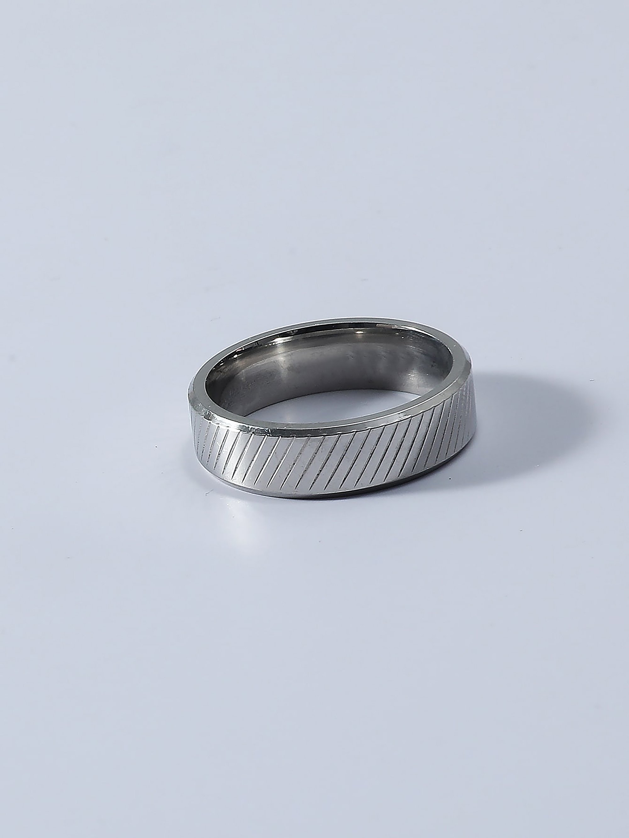 Silver Groove Ring
