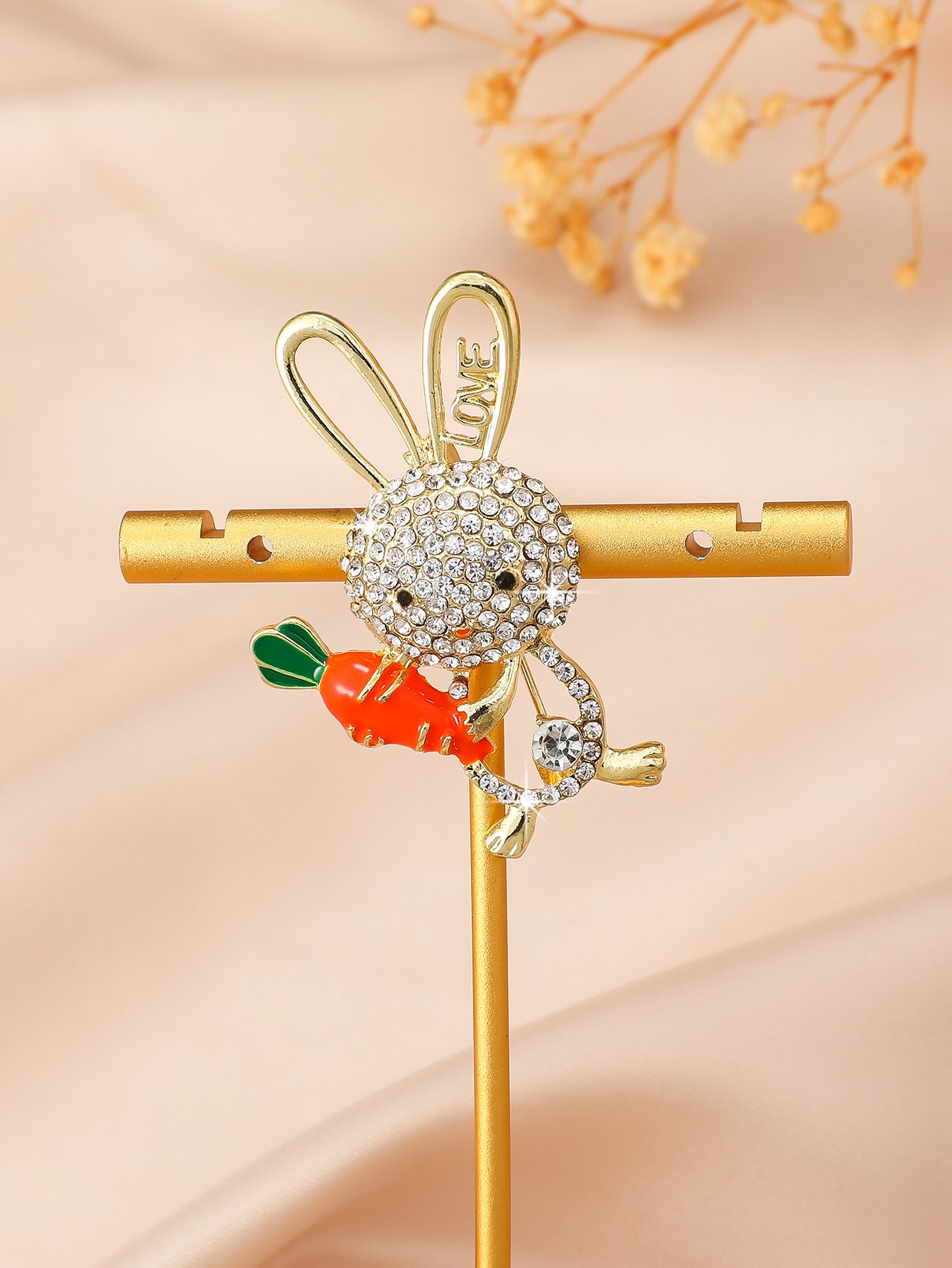 Gold Graphic Brooches