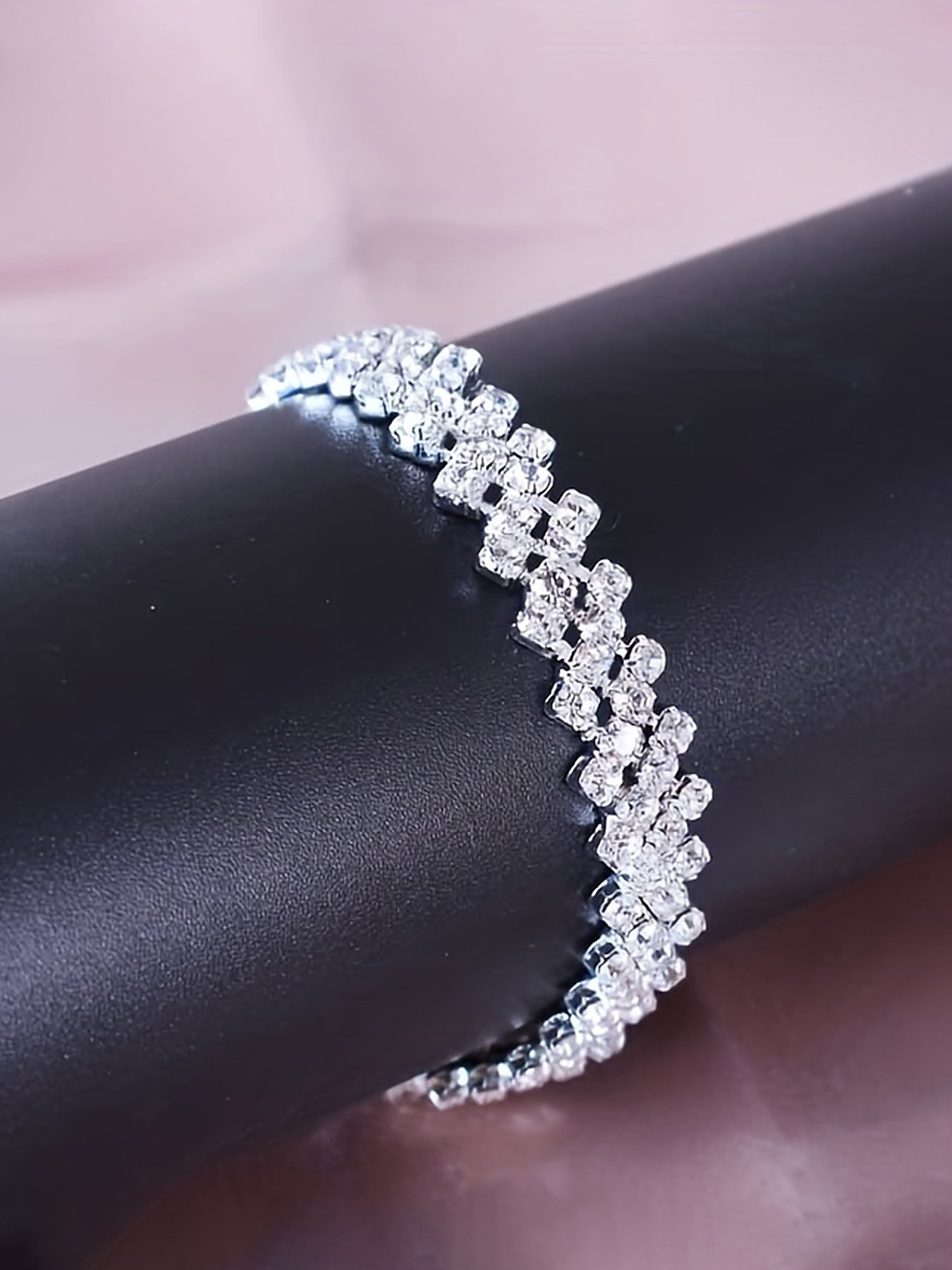 Silver Solid Beaded Bracelet