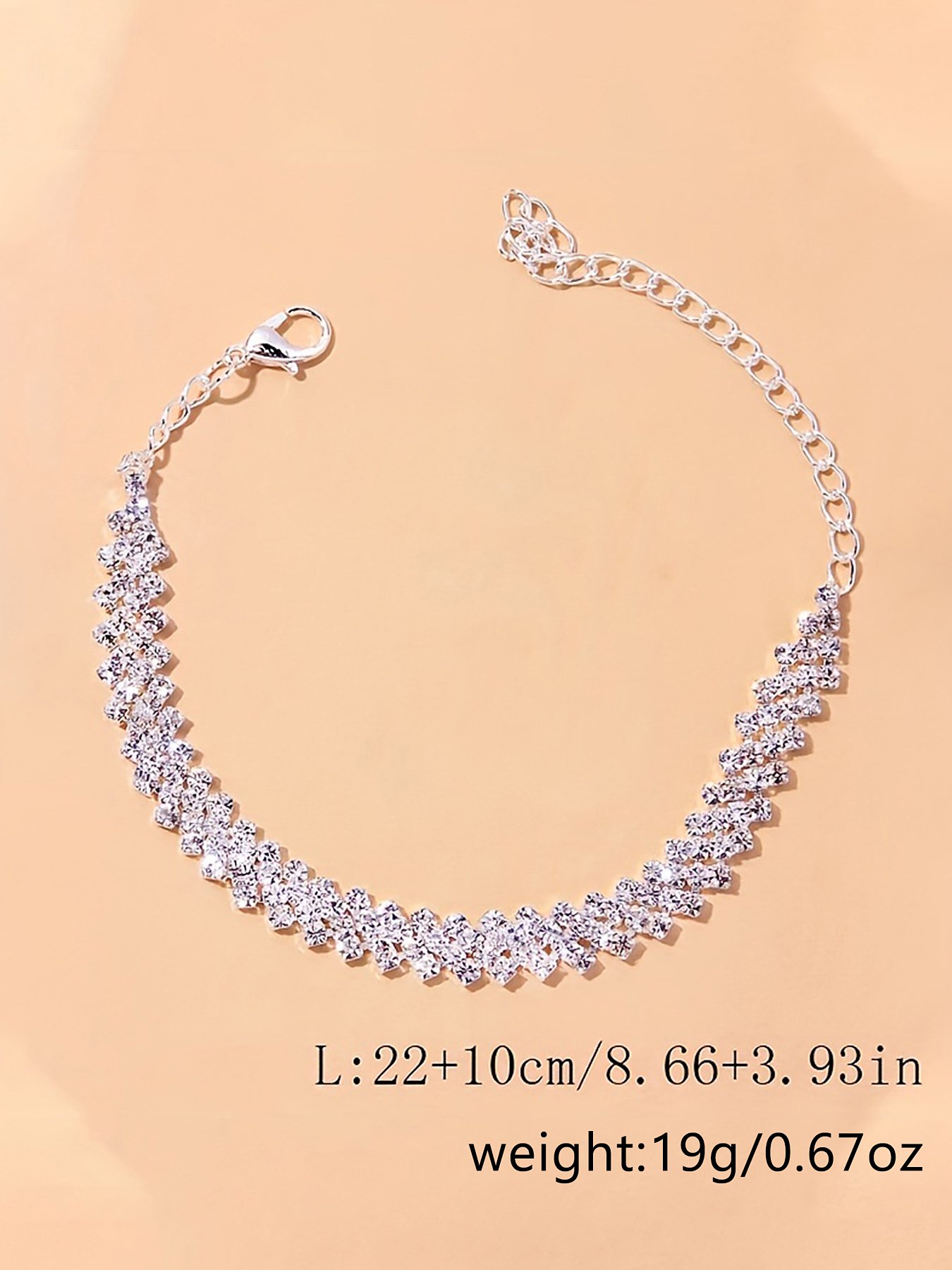 Silver Solid Beaded Bracelet