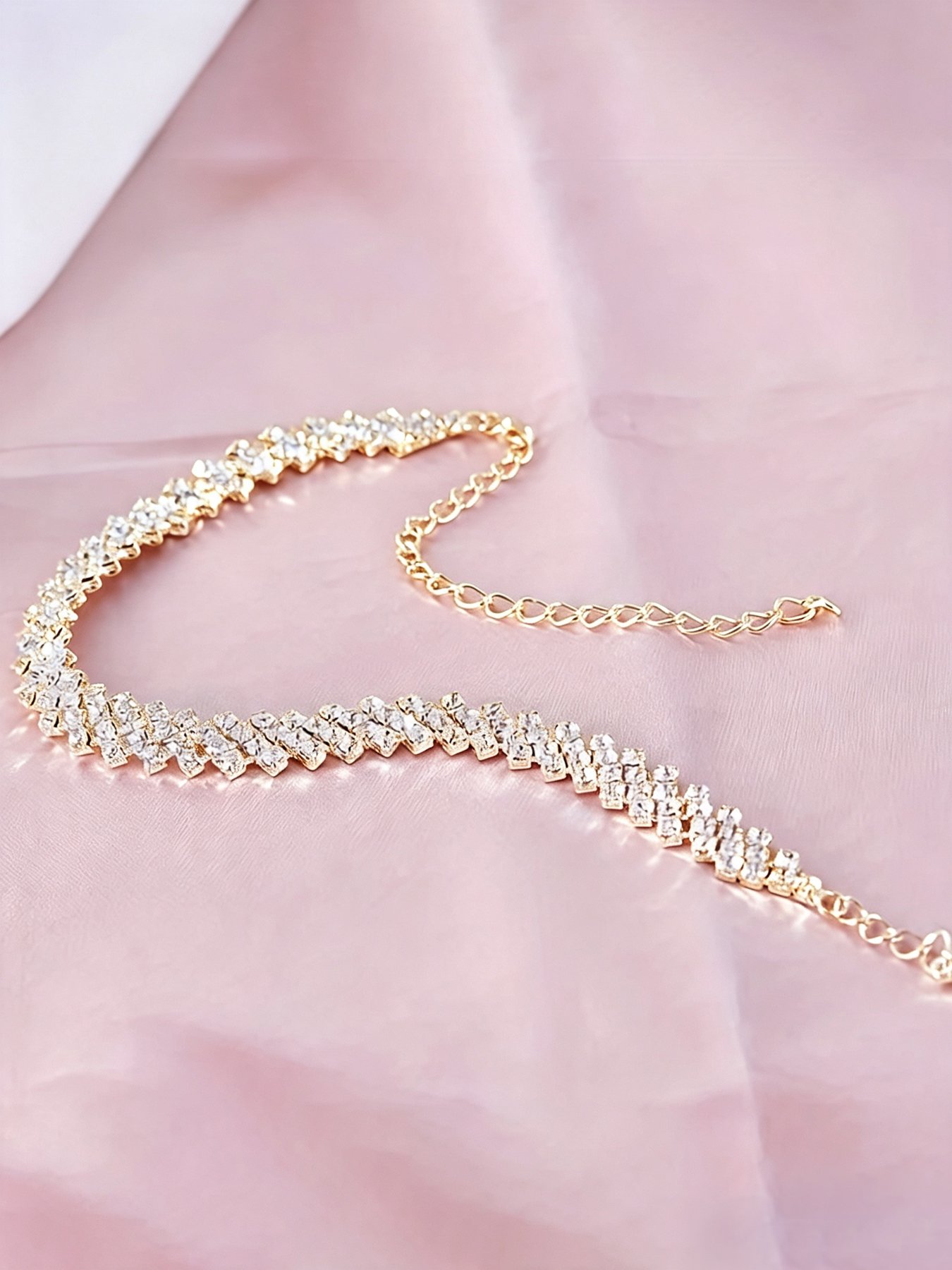 Gold Solid Link Bracelet