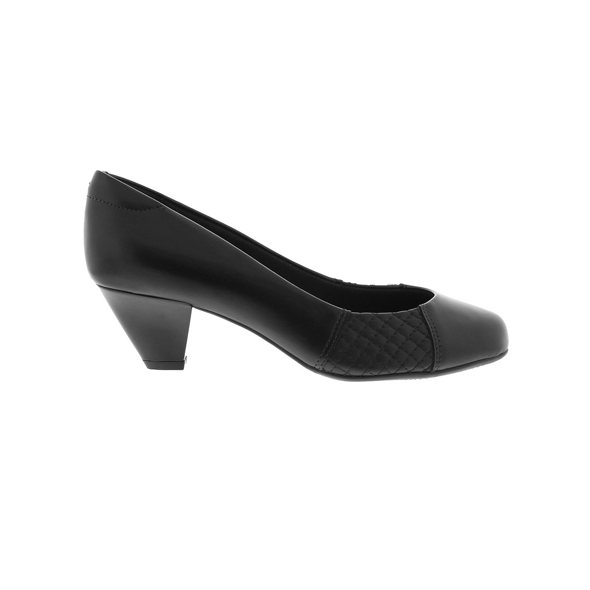 Black Solid Slip On Shoes
