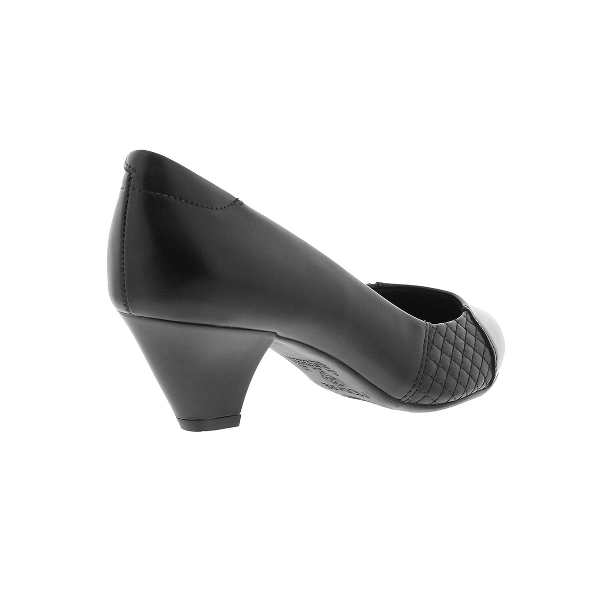 Black Solid Slip On Shoes